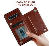 Luxury Retro Leather Card Slot Holder Cover Case For Samsung Note 20 S20 S20Plus