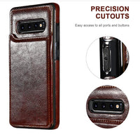 Luxury Retro Leather Card Slot Holder Cover Case For Samsung Note 20 S20 S20Plus