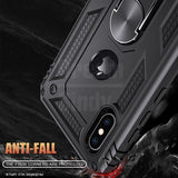 Phone Case - Shockproof Armor Bumper Magnetic Ring Holder Case For iPhone X XR XS MAX 8 7 6S 6/Plus