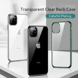 2020 Luxury Ultra Thin Transparent Plating Phone Cases For iPhone 11/Pro/Max X XR XS MAX 8 7 6S 6/Plus