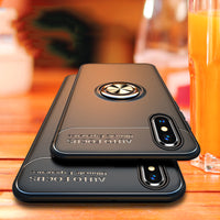 Luxury Shockproof Bracket Ring Soft Silicone Holder Case For iphone 11 11pro 11 pro max X XR XS Max 8 7 plus