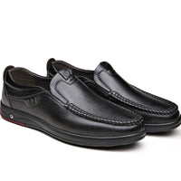 Shoes - Men Solid Slip On Leather Shoes