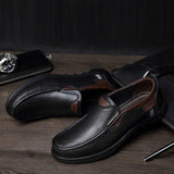 Shoes - Plus Size Top Men Genuine Leather Flat Comfy Shoes