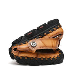 Shoes - 2019 Fashion Genuine Leather Sandals Men Casual Beach Shoes