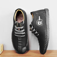 Shoes - Fashion Men's High Quality Leather Plush Lining Casual Boots