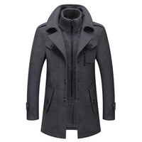 Men Double Winter Wool Coat