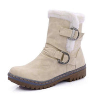 Women Winter Warm Comfortable Plus Size Ladies Plush Snow Boots