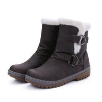 Women Winter Warm Comfortable Plus Size Ladies Plush Snow Boots