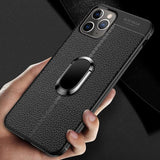 Luxury PU Leather Texture With Magnet Stand Cover for iPhone 12