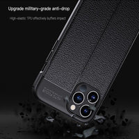 Luxury Litchi Leather Texture TPU Cover for iPhone 12/Pro/Pro max/12 mini