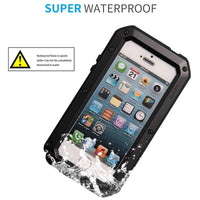 Case & Strap - HOT SALE Luxury Doom Armor Dirt Shock Waterproof Metal Aluminum Phone Case for iPhone11/11Pro/11Pro Max X XR XS MAX 8 7 6 5 + Tempered Glass