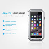 Case & Strap - HOT SALE Luxury Doom Armor Dirt Shock Waterproof Metal Aluminum Phone Case for iPhone11/11Pro/11Pro Max X XR XS MAX 8 7 6 5 + Tempered Glass