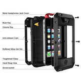 Case & Strap - HOT SALE Luxury Doom Armor Dirt Shock Waterproof Metal Aluminum Phone Case for iPhone11/11Pro/11Pro Max X XR XS MAX 8 7 6 5 + Tempered Glass