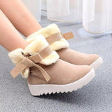 Cute Comfortable Warm Folding Tube Fur Boots