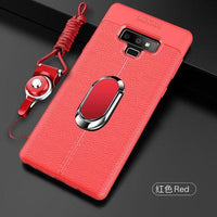 Luxury Shockproof Ultra Thin Soft Silicon Anti-knock Phone Case + Strap +Ring For Samsung Note10 Note10 Plus S10 S10Plus S10E Note 9/8 S9 S8/Plus