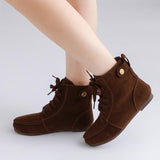 Fashion Lace Up Casual Comfortable Flats Platform Boots.old