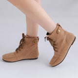 Fashion Lace Up Casual Comfortable Flats Platform Boots.old