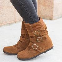 Comfortable Women Buckle Strap Platform Ankle Boots (Extra Buy 2 Got 10% Off Now)