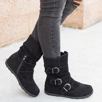 Comfortable Women Buckle Strap Platform Ankle Boots (Extra Buy 2 Got 10% Off Now)