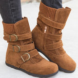 Comfortable Women Buckle Strap Platform Ankle Boots (Extra Buy 2 Got 10% Off Now)