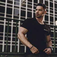 Men's Clothing - Men Short Sleeve Casual Fashion Fitness T shirt