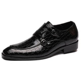 Classic Crocodile Designer Leather Shoes