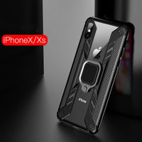 Phone Case - Luxury Armor Shockproof Bumper Magnetic Ring Holder Case For iPhone X XR XS MAX 8 7 6S 6/Plus