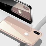 Plating Tempered Glass Phone Case For iphone XS Max XS XR X  (Buy 2 Get 5% OFF, 3 Get 10% OFF)