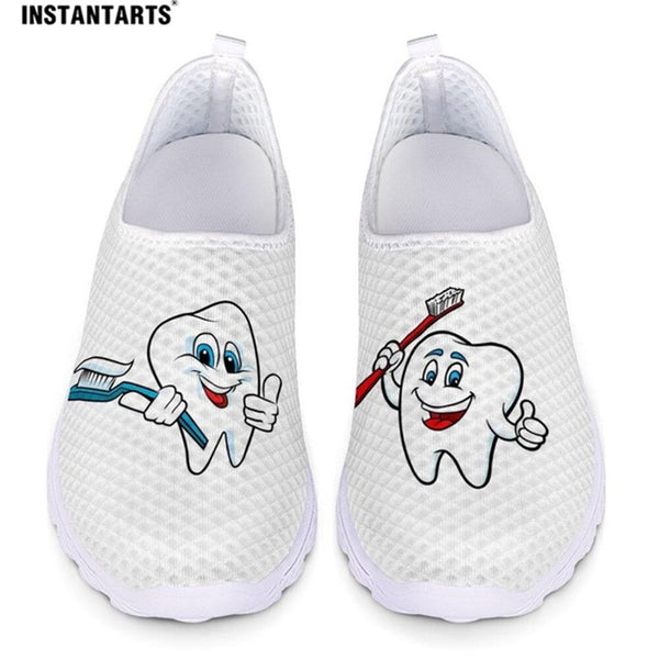 Cute Cartoon Women Slip On Sneakers Light