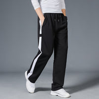 Men Loose Sport Running Stripe Sweatpants