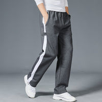 Men Loose Sport Running Stripe Sweatpants