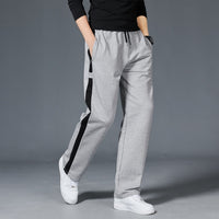 Men Loose Sport Running Stripe Sweatpants