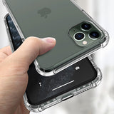 Transparent Shockproof Soft Silicone Case for iPhone 12 11 Pro Max X XR XS