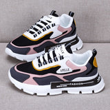 Women Casual Shoes Lovers Leather Dad Platform Chunky Sneakers