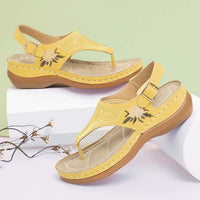 Women's Sandals - Embroidery Platform Buckle Shoes