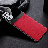 PU Leather Plexiglass Hard PC Shockproof Case For s21/s21plus/s21 ultra