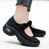 Air Cushion Flat Shoes Women Mesh Breathable Sneakers