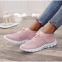 Women's Sneakers Flat Vulcanized Light Mesh Breathable Female Running Shoes