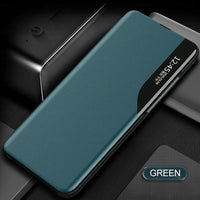 Smart Window View Magnetic Flip Leather Case For Samsung Galaxy S20 FE S21 Ultra