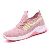 Women's Sneakers Flat Vulcanized Light Mesh Breathable Female Running Shoes