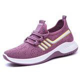 Women's Sneakers Flat Vulcanized Light Mesh Breathable Female Running Shoes