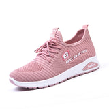 Women's Sneakers Flat Vulcanized Light Mesh Breathable Female Running Shoes