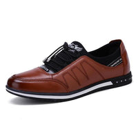 Men's Shoes - Spring Men Breathable Casual Lace-up pu Leather Shoes