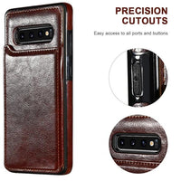 Luxury Shockproof Armor Leather Wallet Magnet Flip Case For Samsung S20 S20 Ultra Note 20 Note 20 Ultra Note 10 S10 plus S10 lite S10 Note 9 8 S9 S8 Plus