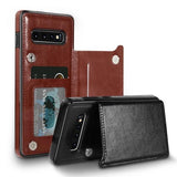 Luxury Shockproof Armor Leather Wallet Magnet Flip Case For Samsung S20 S20 Ultra Note 20 Note 20 Ultra Note 10 S10 plus S10 lite S10 Note 9 8 S9 S8 Plus